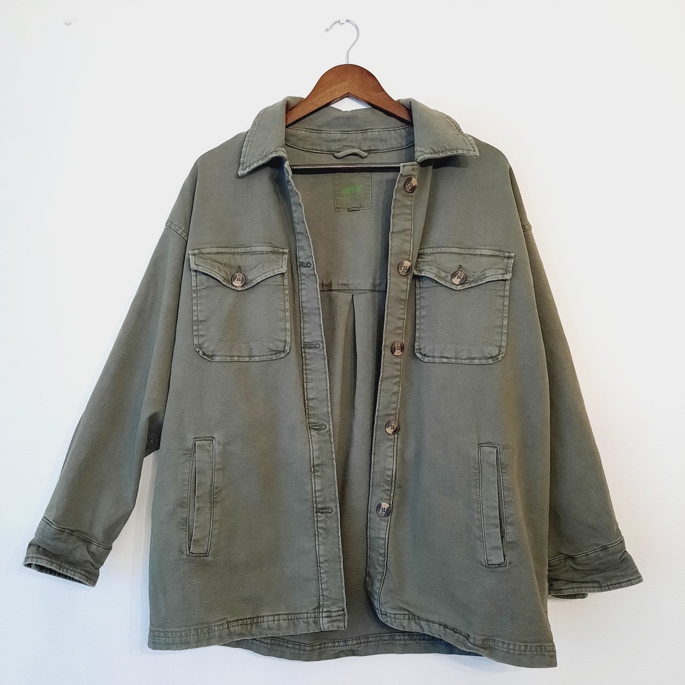 aerie Olive Green Utility Jacket